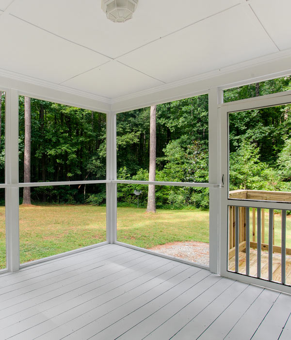 House with glass window